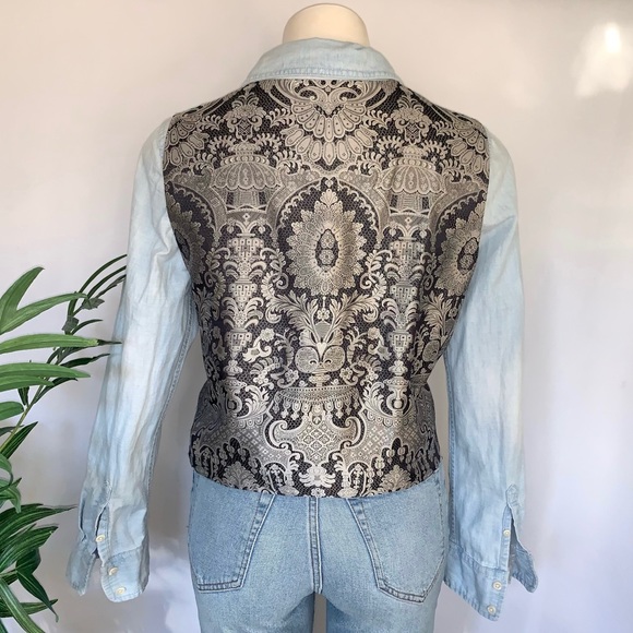 o r n a t e :: Gorgeous Emanuel Ungaro Jacquard Silk Buttoned Ornate Vest - Picture 13 of 14